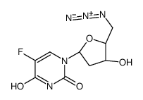 1-[(2R,4S,5R)-5-(azidomethyl)-4-hydroxyoxolan-2-yl]-5-fluoropyrimidine-2,4-dione Structure
