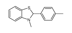 3-methyl-2-(4-methylphenyl)-2H-1,3-benzothiazole结构式