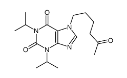 7-(5-oxohexyl)-1,3-di(propan-2-yl)purine-2,6-dione Structure