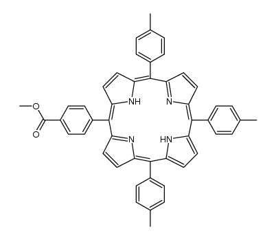 5-(4-carboxymethylphenyl)-10,15,20-tris(4-methylphenyl) porphyrin Structure