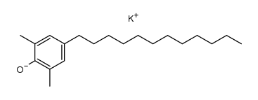 potassium 2,6-dimethyl-4-dodecylphenate结构式
