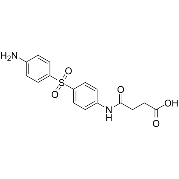4-((4-((4-氨基苯基)磺酰基)苯基)氨基)-4-氧丁酸结构式
