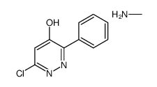 6-chloro-3-phenylpyridazin-4-ol, compound with methylamine (1:1)结构式