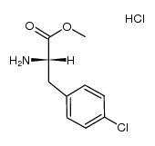 D,L-4-chlorophenylalanine methyl ester hydrochloride Structure