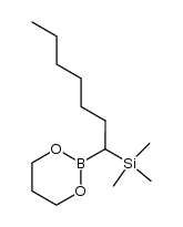 (1-(1,3,2-dioxaborinan-2-yl)heptyl)trimethylsilane结构式