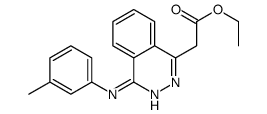ethyl 2-[4-(3-methylanilino)phthalazin-1-yl]acetate结构式
