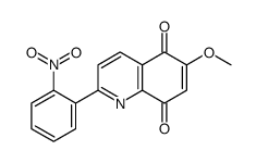 6-methoxy-2-(2-nitrophenyl)quinoline-5,8-dione结构式