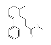 methyl 5-methyl-9-phenylnona-4,8-dienoate结构式