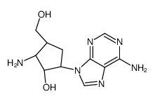 (1R,2R,3S,5R)-2-amino-5-(6-aminopurin-9-yl)-3-(hydroxymethyl)cyclopentan-1-ol Structure