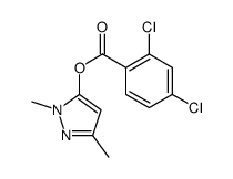 (2,5-dimethylpyrazol-3-yl) 2,4-dichlorobenzoate Structure