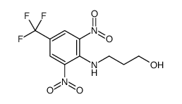 3-[2,6-dinitro-4-(trifluoromethyl)anilino]propan-1-ol Structure