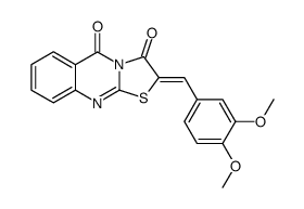 2-(3,4-dimethoxy-benzylidene)-thiazolo[2,3-b]quinazoline-3,5-dione Structure