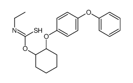 O-[2-(4-phenoxyphenoxy)cyclohexyl] N-ethylcarbamothioate结构式