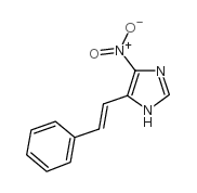 4-硝基-5-[(e)-2-苯基乙烯基]-1H-咪唑结构式