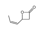 4-[(E)-prop-1-enyl]oxetan-2-one Structure