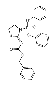 (1-diphenoxyphosphoryl-4,5-dihydro-1H-imidazol-2-yl)-carbamic acid benzyl ester结构式