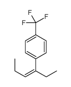 1-hex-3-en-3-yl-4-(trifluoromethyl)benzene结构式