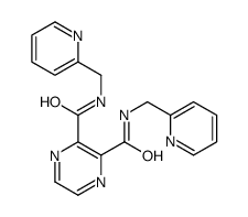 2-N,3-N-bis(pyridin-2-ylmethyl)pyrazine-2,3-dicarboxamide Structure