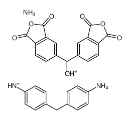 azanium,[4-[(4-aminophenyl)methyl]phenyl]azanide,5-(1,3-dioxo-2-benzofuran-5-carbonyl)-2-benzofuran-1,3-dione结构式