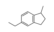 5-ethyl-1-methyl-2,3-dihydro-1H-indene结构式