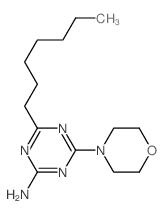 1,3,5-Triazin-2-amine,4-heptyl-6-(4-morpholinyl)- Structure