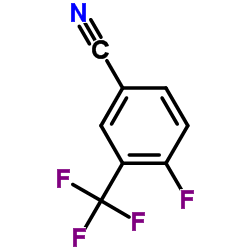 4-氟-3-三氟甲基苯甲腈结构式