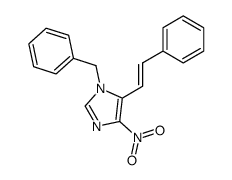 1-benzyl-4-nitro-5-styryl-1H-imidazole Structure