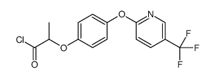2-[4-[5-(trifluoromethyl)pyridin-2-yl]oxyphenoxy]propanoyl chloride结构式
