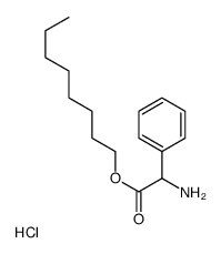 (2-octoxy-2-oxo-1-phenylethyl)azanium,chloride结构式