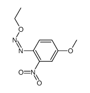 syn-2-Nitro-4-methoxyphenylazoethylether结构式