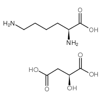 (2S)-2,6-diaminohexanoic acid,(2S)-2-hydroxybutanedioic acid Structure