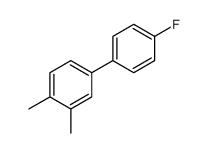 4-(4-fluorophenyl)-1,2-dimethylbenzene结构式