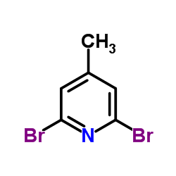 2,6-二溴-4-甲基吡啶结构式
