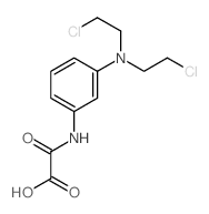 [3-[bis(2-chloroethyl)amino]phenyl]carbamoylformic acid Structure