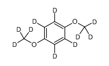 对苯二甲醚-D10结构式
