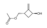 Cyclobutanemethanol, 3-hydroxy-2-methylene-, alpha-acetate, (1S,3S)- (9CI)结构式