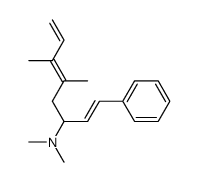 (1E)-5,6-dimethyl-3-dimethylamino-1-phenylocta-1,5,7-triene结构式