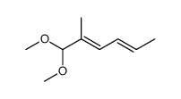 2-methyl-2,4-hexadienal dimethyl acetal Structure