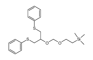 (2-(((1,3-bis(phenylthio)propan-2-yl)oxy)methoxy)ethyl)trimethylsilane结构式