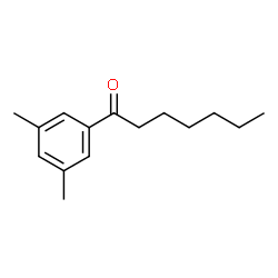 1-(3,5-二甲基苯基)庚烷-1-酮结构式