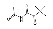 N-acetyl-3,3-dimethyl-2-oxobutanamide Structure