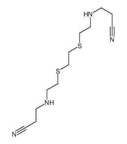 3-[2-[2-[2-(2-cyanoethylamino)ethylsulfanyl]ethylsulfanyl]ethylamino]propanenitrile结构式