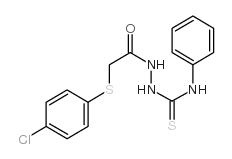 1-[2-(4-氯苯基硫代)乙酰基]-4-苯基氨基硫脲结构式
