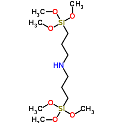 双[3-(三甲氧基甲硅烷基)丙基]胺结构式