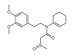 N-(cyclohex-1-enyl)-N-[2-(3,4-dimethoxyphenyl)ethyl]-α-(methylsulphinyl)acetamide结构式
