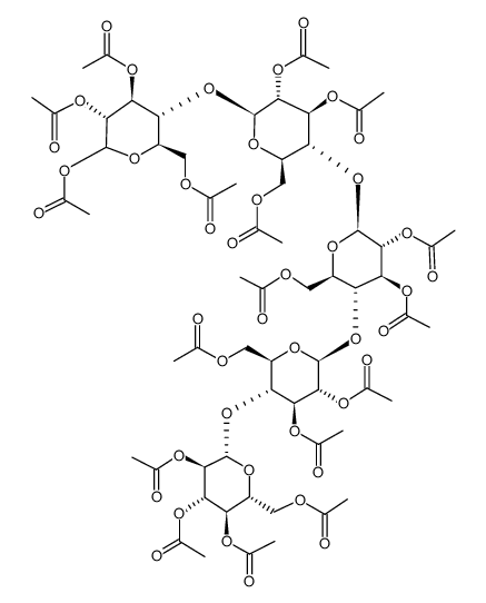 D-十七乙酰基纤维五糖结构式