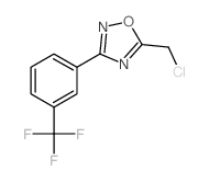 5-(氯甲基)-3-[3-(三氟甲基)苯基] -1,2,4-恶二唑结构式