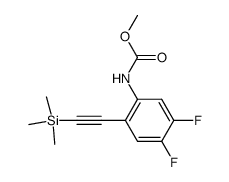 methyl (4,5-difluoro-2-((trimethylsilyl)ethynyl)phenyl)carbamate Structure
