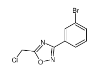 3-(3-溴苯基)-5-(氯甲基)-1,2,4-恶二唑结构式