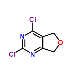 2,4-二氯-5,7-二氢呋喃并[3,4-d]嘧啶结构式